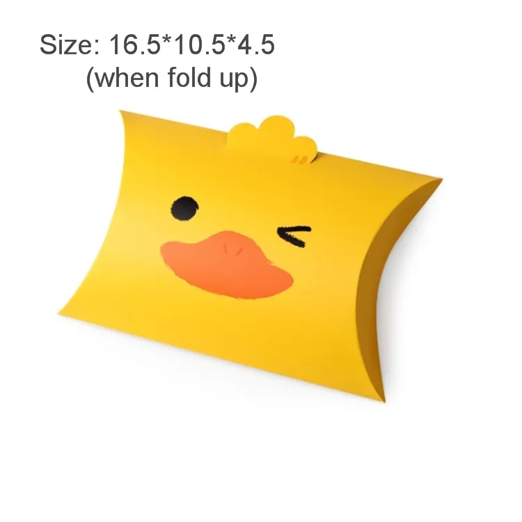 Duck 6 шт. подарочные коробки для конфет в виде лебедя, оленя и рождественской елки, упаковочные коробки для гостей, подарочные сумки, вечерние подарочные коробки для детей, Подарочная коробка для подушки, Свадебная коробка - Цвет: Duck