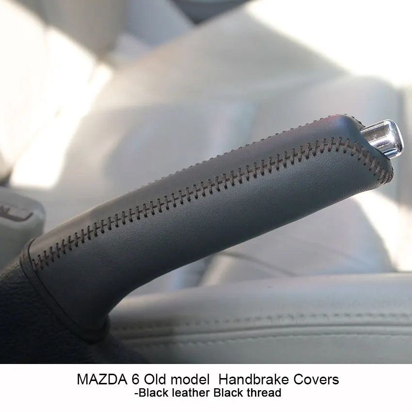 

Автомобильные чехлы ручника, чехол для Mazda 6 2007-2015, ручки тормоза, крышка из натуральной кожи, автомобильный Стайлинг