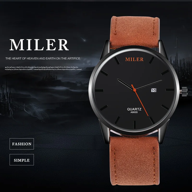 Мужские часы MILER Топ бренд Роскошные спортивные часы мужские часы Полный календарь Мужские часы Часы erkek kol saati reloj hombre