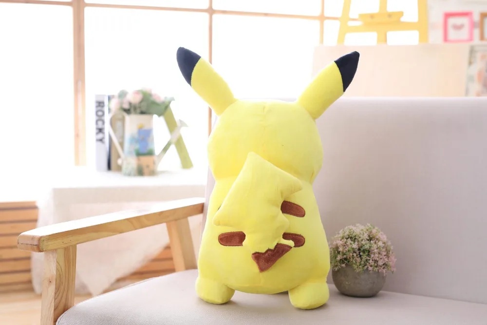 30-65 см милые Аниме Пикачу плюшевые игрушки мягкие Kawaii подушки чучело куклы для детей девочек Дети День рождения Рождественский подарок