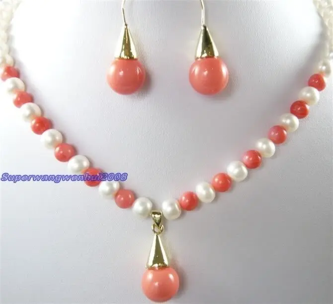 Женское колье и серьги из красного коралла|earings|necklace cristalnecklace display |