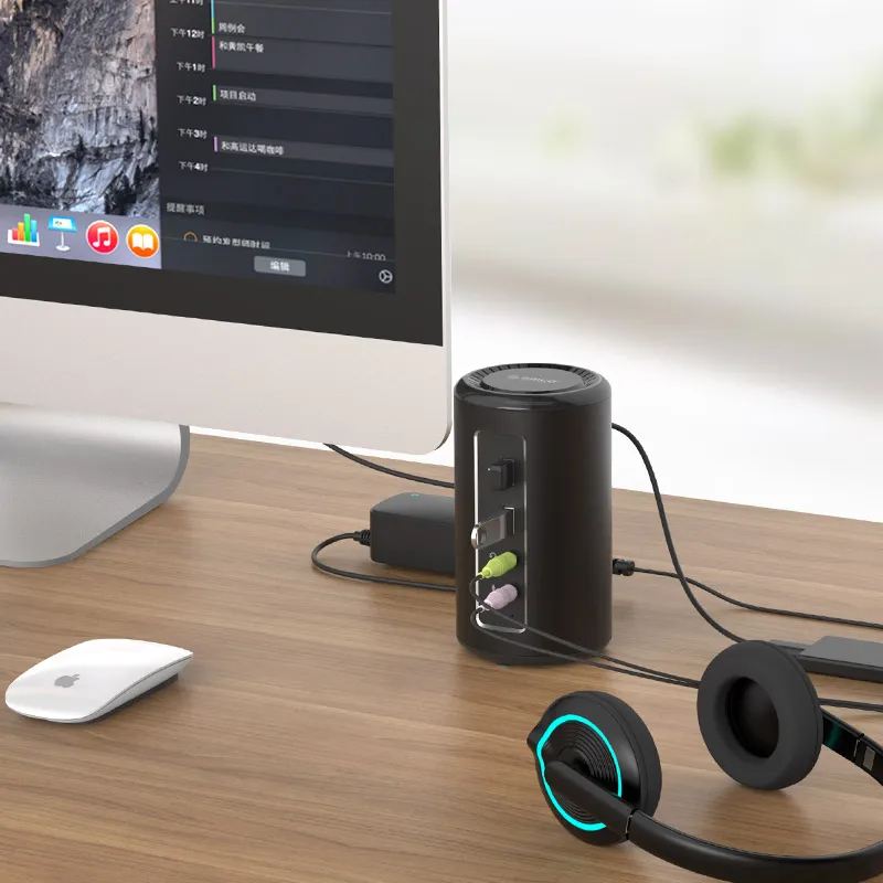 ORICO алюминиевый цилиндр type C Универсальная док станция с 6 USB3.0 A & PD DC 12 В HDMI 4 к|universal