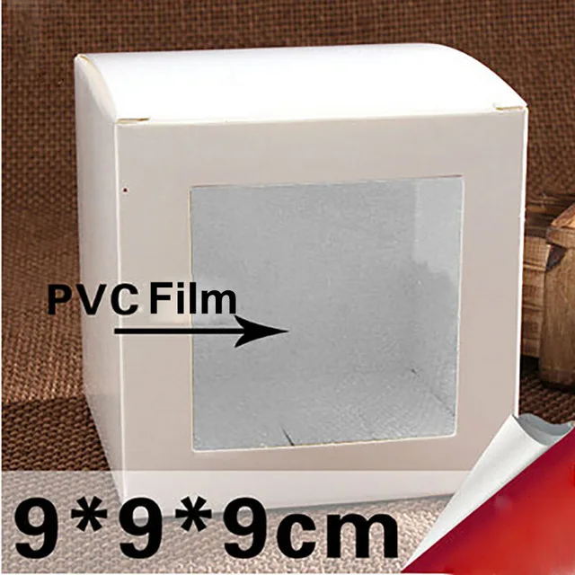 

Various size gift package box with clear pvc window ,white/kraft cardboard candy package box wedding window display box 50pcs