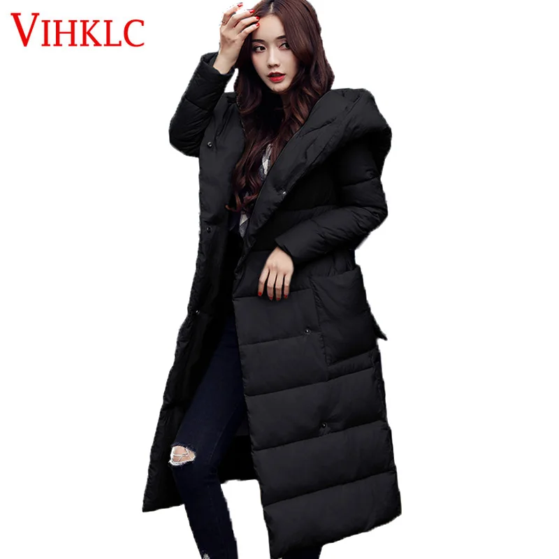 Новинка 2017 года зимняя куртка Для женщин большой воротник капюшоном женщина