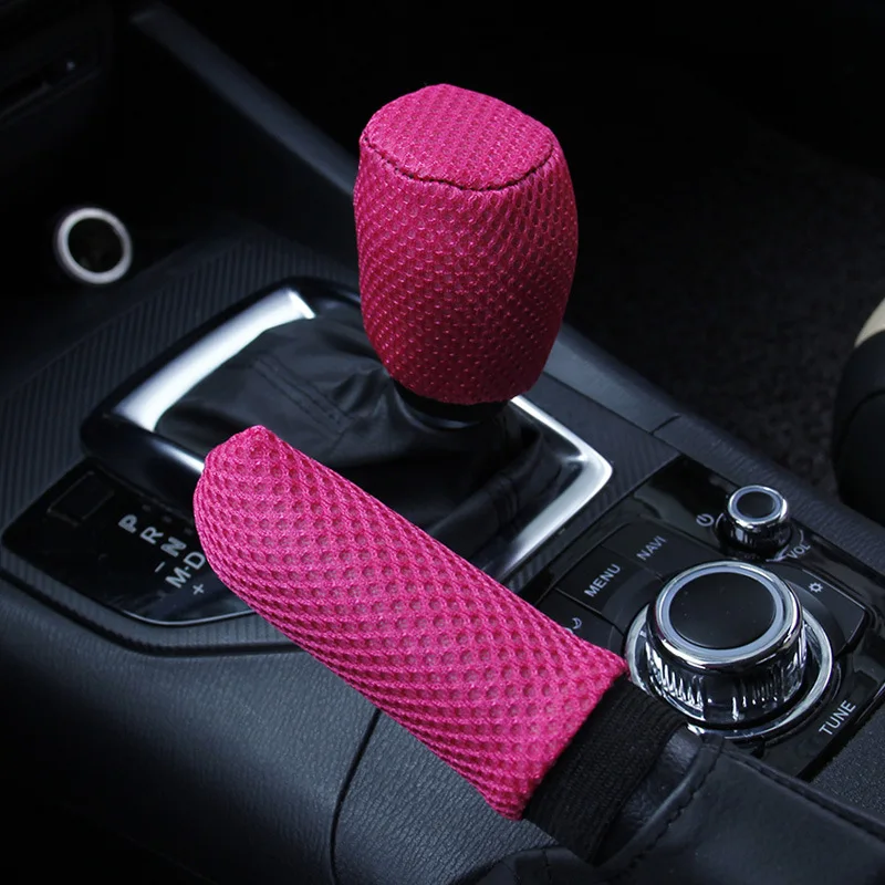 Комплект из 3 предметов чехол на руль ледяного шелка + шестерню переключения