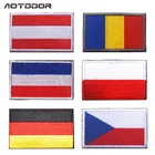 Значки-нашивки флаг Чехии, Германия, Польша, Румыния, Нидерланды, Австрия