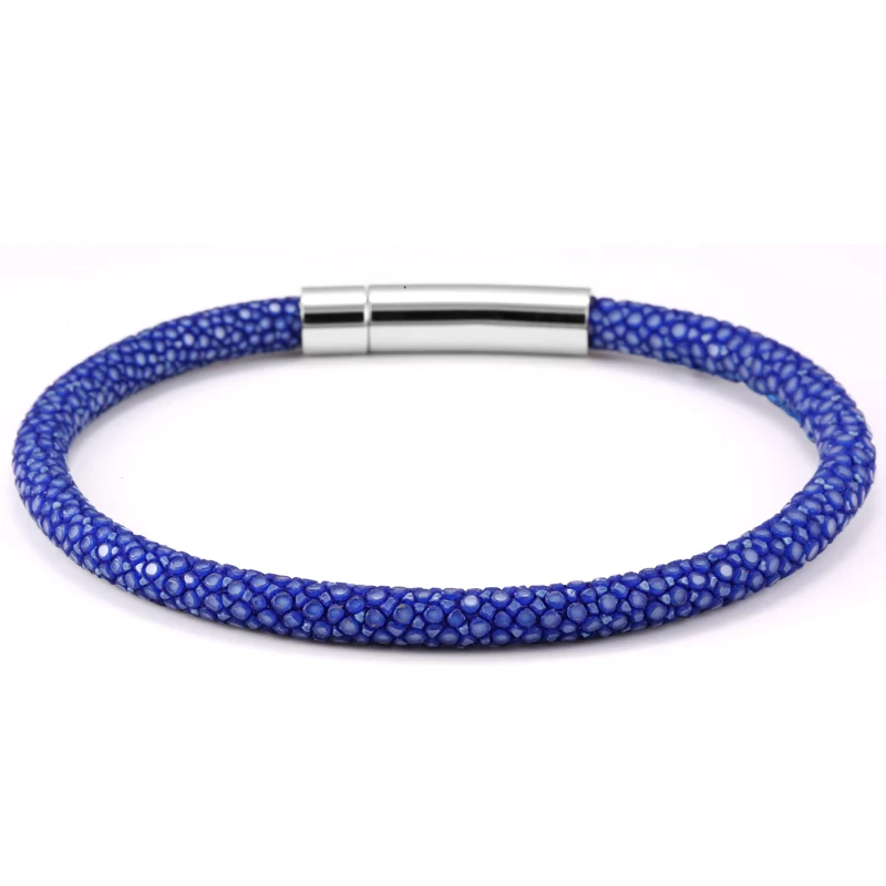 blue Браслеты mcllroy, браслеты с подвесками, нержавеющая сталь, мужские часы, аксессуары, роскошная кожа, ската, натуральная кожа, браслет hombre - Окраска металла: blue