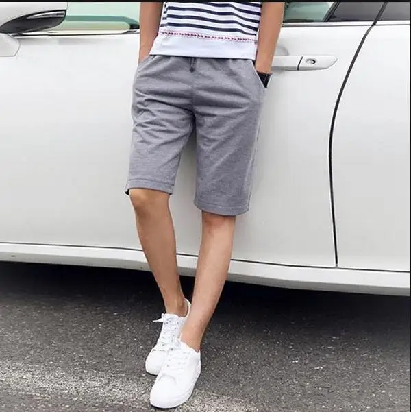 NEW 2020 Outdoor Summer Solid color black grey shorts Sport Jogging GYM thin Drawstring Basketball running men's Shorts | Спорт и