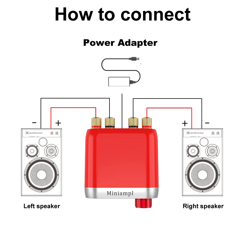 

Katherin 50W*2 Bluetooth 5.0 Digital Amplifier Class D Amplifier Bluetooth Amplifier