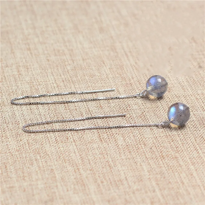 2019 новый натуральный Лабрадорит Серьги Аксессуары для изготовления украшений