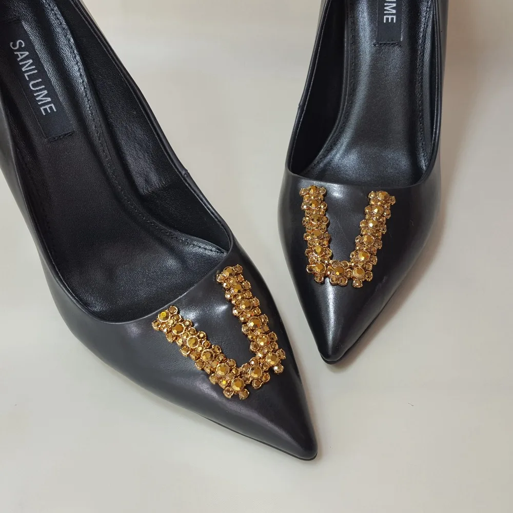 Женские туфли лодочки на высоком каблуке с острым носком|crystal wedding shoes|wedding shoeshigh