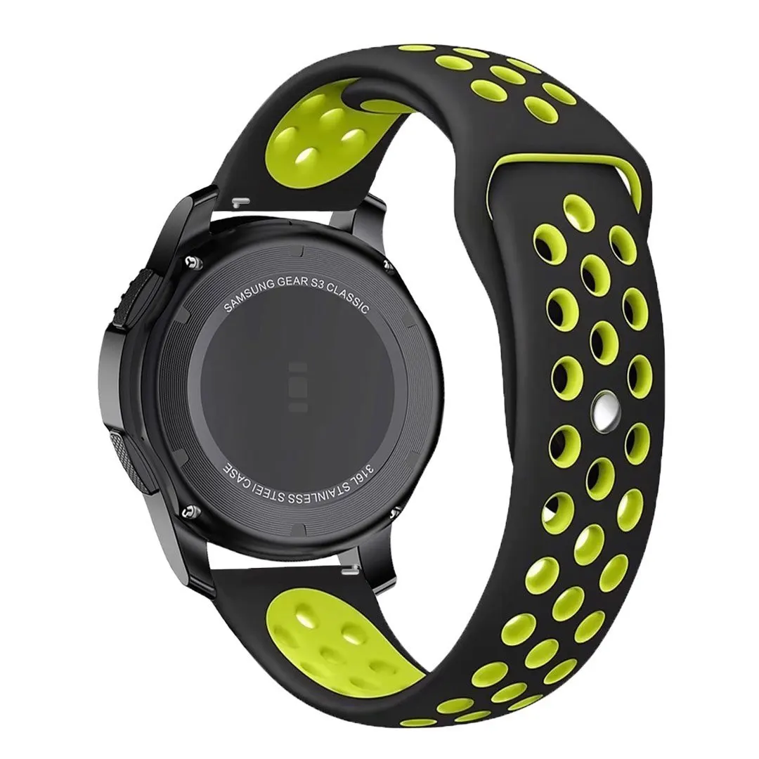 Мягкая силиконовая лента сменный ремешок для Huami Amazfit Strato спортивные часы 2 красочные дышащий браслет Ремешки для наручных часов 22 мм