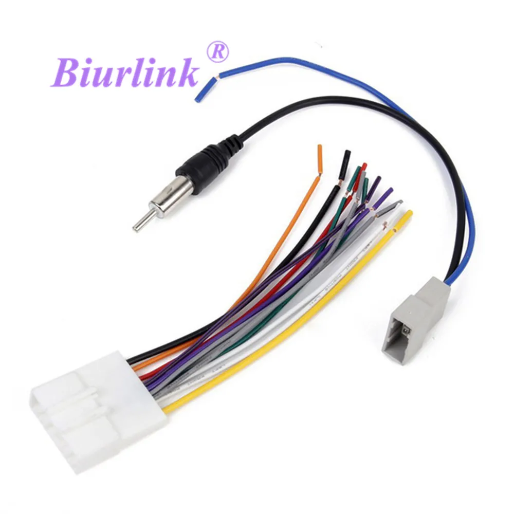 

Biurlink Car Radio Stereo Harness Cable , Antenna Adapter For Nissan