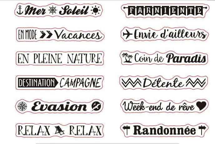 

French holidays Transparent Clear Silicone Stamp Seal DIY Scrapbooking photo Album