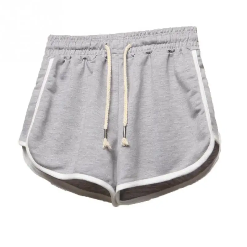 Летние женские модные корейские свободные короткие штаны с высокой талией