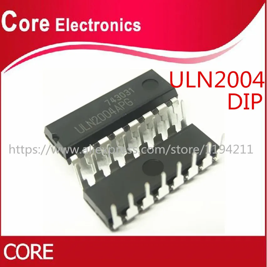 100 шт. ULN2004AN DIP16 ULN2004A ULN2004 DIP новый|Интегральные схемы| |
