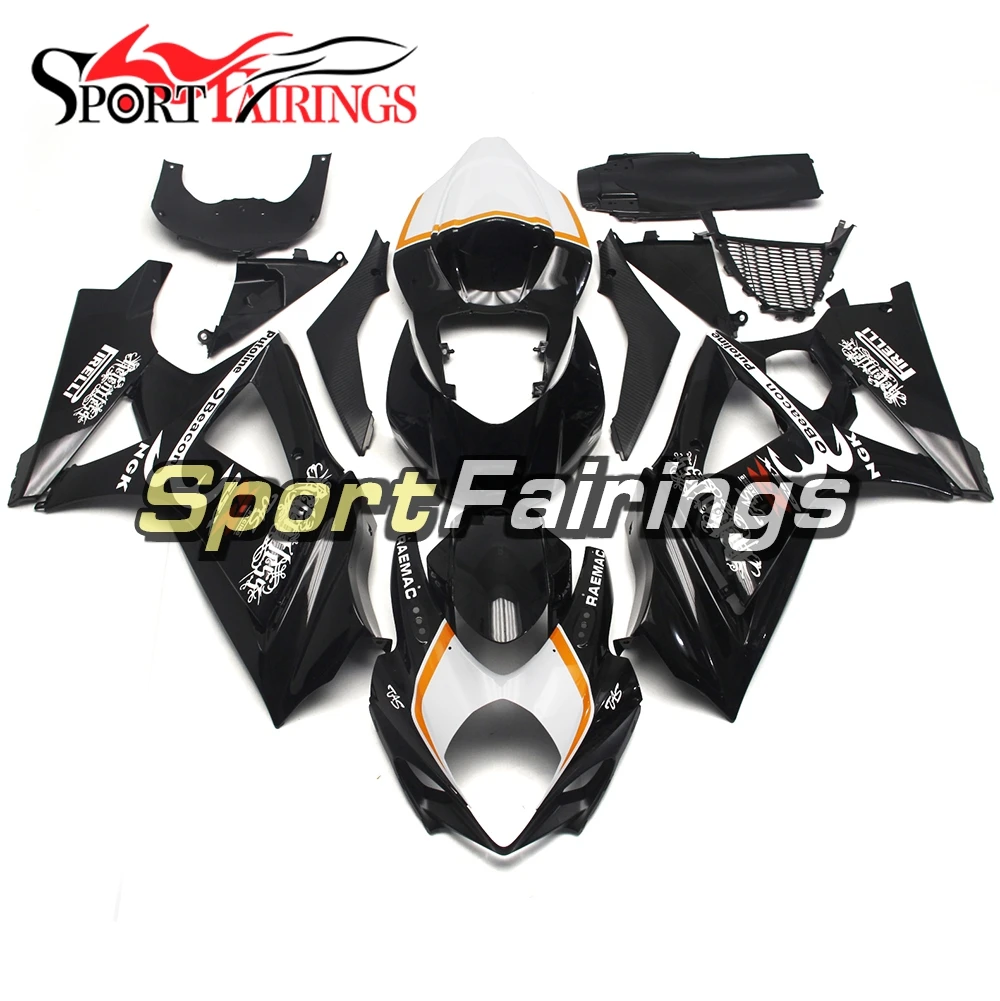Fairings For Suzuki GSXR1000 GSXR-1000 K7 Year 2007 2008 07 08 ABS Motorcycle Fairing Kit Bodywork Cowling White Black Panels | Автомобили