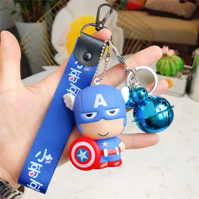 style 23 Рисунки из мультфильма ПВХ Marvel брелок мстители супергерой Фигурка Человека-паука Тор Железный человек брелок детский школьный кулон подарок - Цвет: style 23