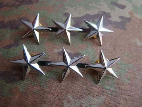 Пара армейских офицеров США Второй мировой войны с 3 звездами значки общего ряда