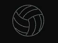 6pclot little ball patch hot fix rhinestone motif iron on crystal transfers design fixing rhinestones for shoes bag