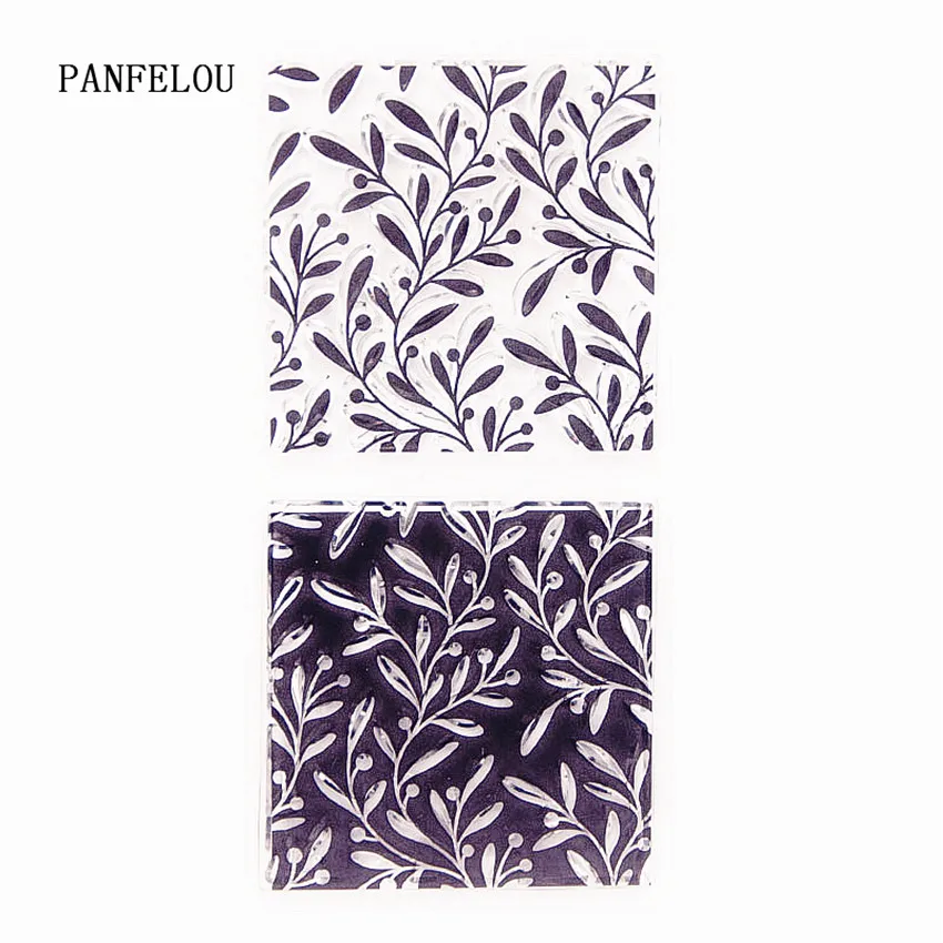 PANFELOU двухцветная лоза Прозрачная силиконовая резина прозрачные штампы