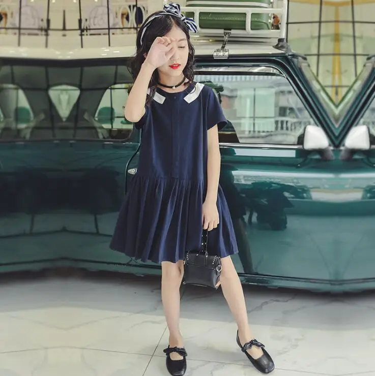 Хлопковое платье для девочек коллекция 2019 года летние модные праздничные