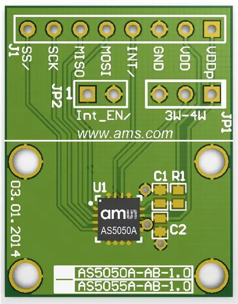 

AS5050A-DK-AB evaluation module AS5055 Magnetic 10b Position Design Pen