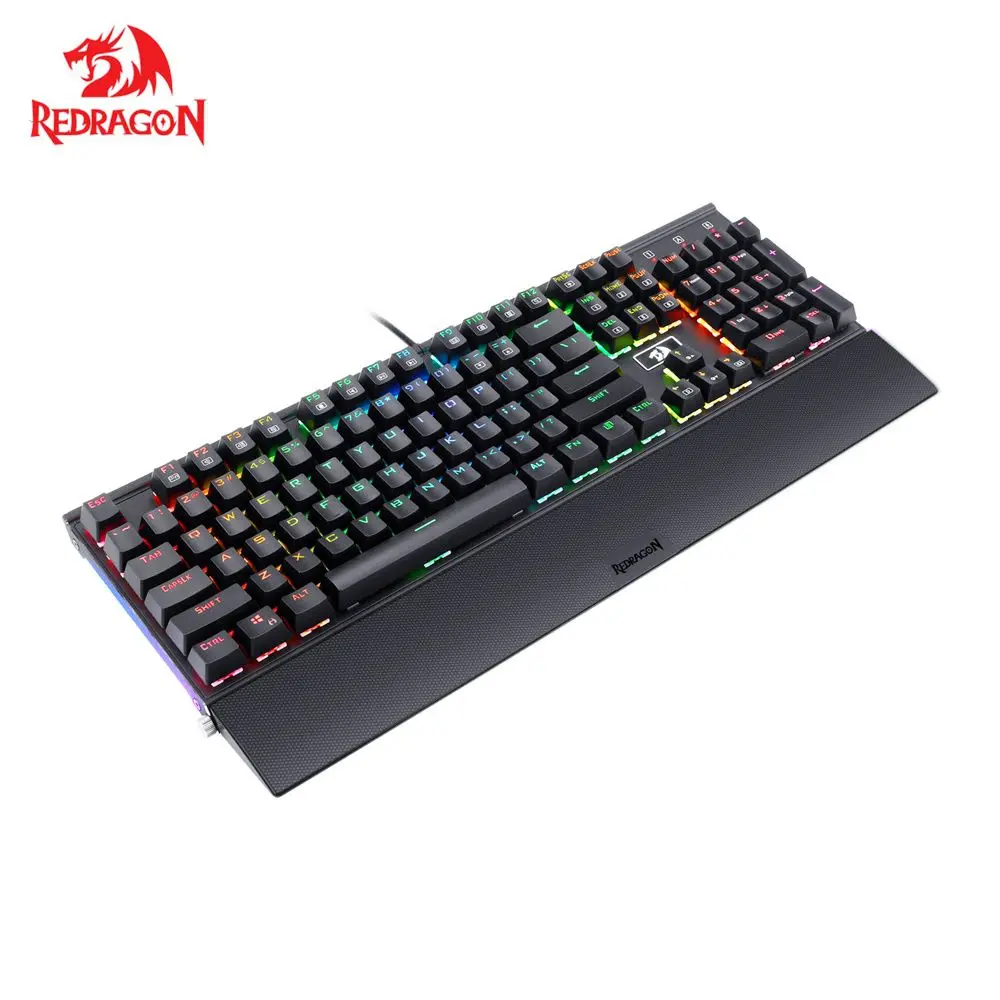 Светодиодный переключатель Redragon K567 RAHU RGB с подсветкой 104 клавиши Механическая