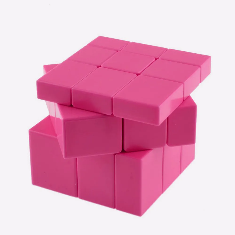 Новинка 3x3x3 ShengShou зеркальный волшебный куб Скорость головоломка розовый и синий s