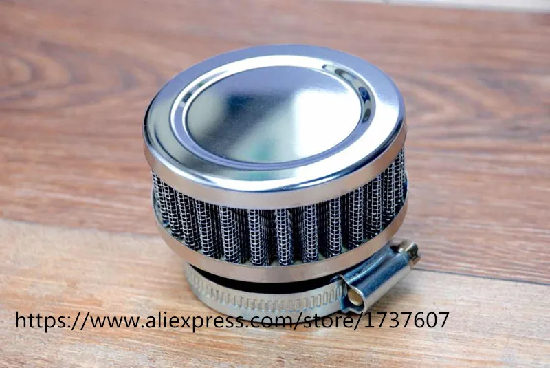 1pcs Stainless Ring Motorcycle Air Filter 46MM 48MM 50MM 52MM 54MM 60MM Cleaner For SR400  CB550 CB750 Kawasaki KZ650