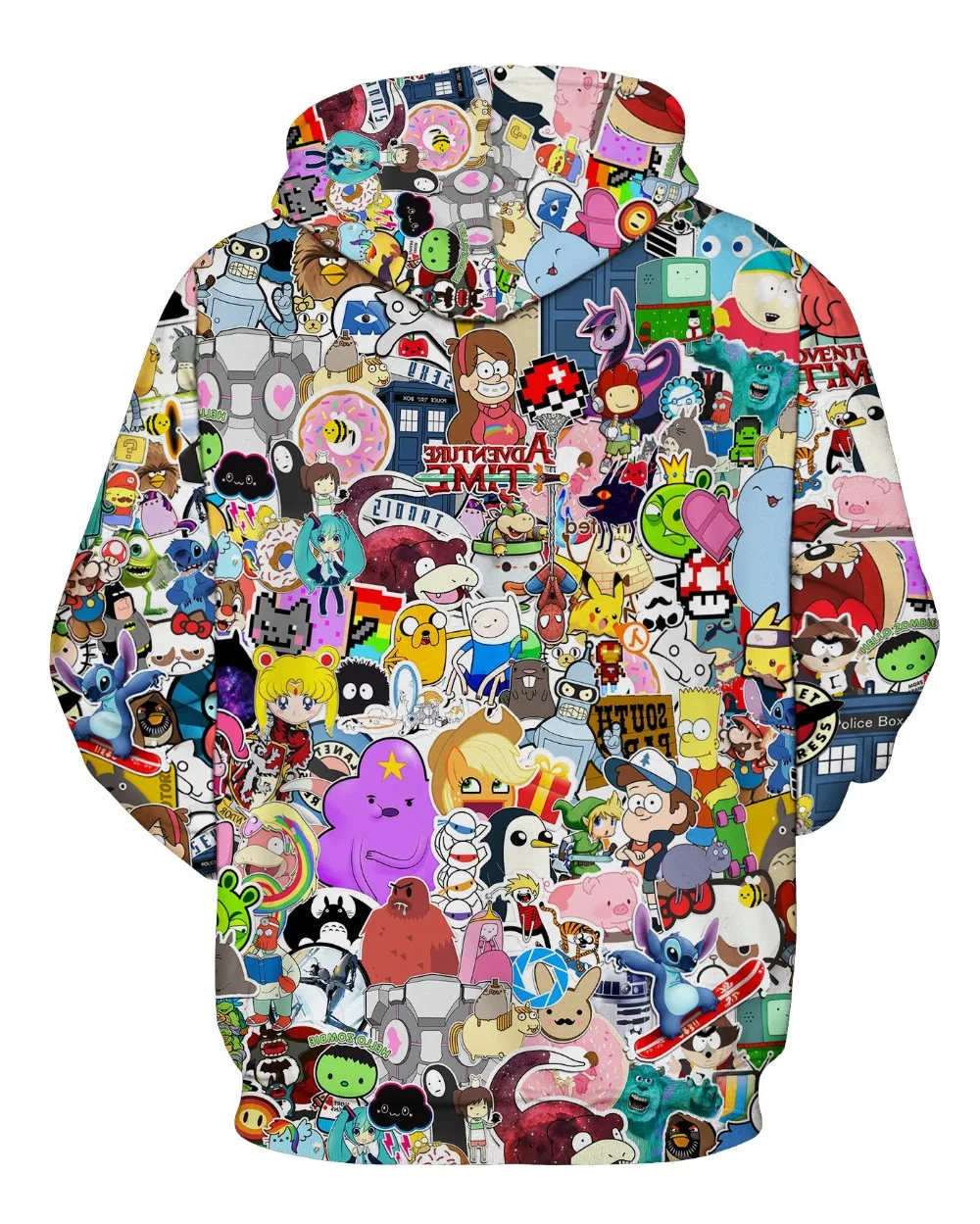Mr.1991INC Brand 3d Printing Hoodies Men/Women Sweatshirts With Hat Cartoon Print Autumn Winter Loose Hoody Tops | Мужская одежда