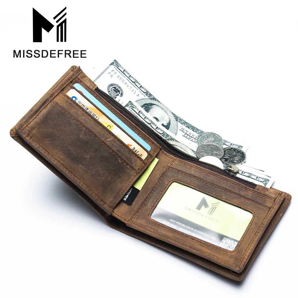 Сплетенные Сумасшедший Конская Кожа Мужчины Кошельки Из Натуральной Кожи