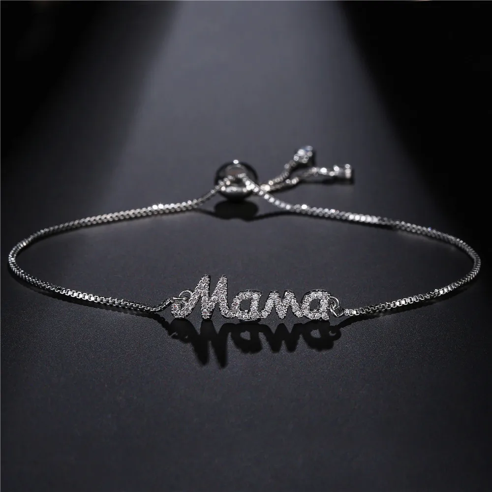 NEWBUY 2021 новый модный браслет с подвесками Мама Для женщин и регулируемый Pulseras Mujer