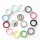 300 комплектов 9,5 мм 12 цветов полые пряжки кэррика медные пуговицы новый детский комбинезон одежда для ползания