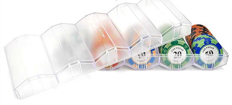 5 шт./упак. Покерная фишка стойки поднос коробка для пчелиных сот Акрил translecent 100