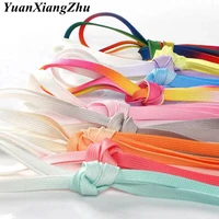 1pair colorful silk shoelaces candy gradient party camping boots shoelace canvas strings camping shoes lace growing rainbow bc 2