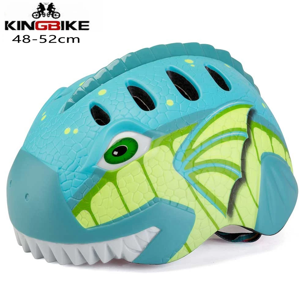 Детский велосипедный шлем KINGBIKE Сверхлегкий защитный с задним фонарем детское