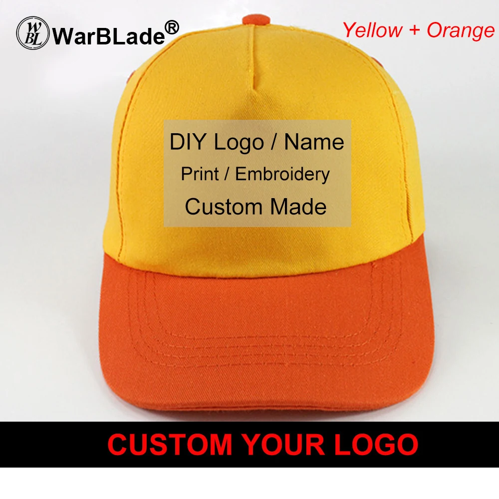 LOGO Custom Embroidery Hats Baseball Snapback Cap Custom Acrylic Cap Adjustable Hip Hop or Fitted Full closure Hat WarBLade