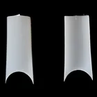 Makartt квадратичная ясная накладные ногти 500 шт. высококачественный натуральный нейл-арта с Cuved гель Советы накладные ногти из акрила для французского маникюра ногтей для гель-лака