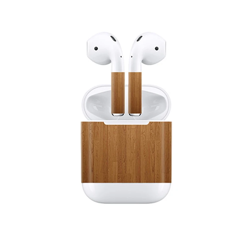 Зеленый Индивидуальный дизайн виниловая обертка для Apple AirPods Skins Защитная обертка s Наклейка на весь корпус наклейка 3M Водонепроницаемая пленка с защитой от царапин - Цвет: Зеленый