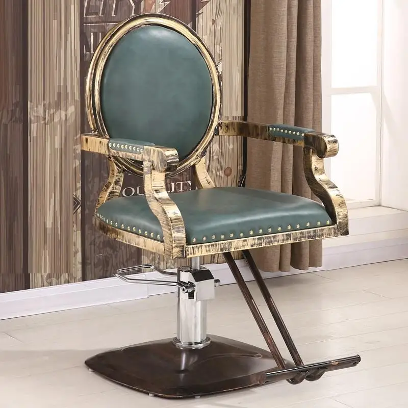 Шезлонг Sedie Stuhl beauty Cadeira Barbeiro Mueble De Furniture Fauteuil Barbearia Salon Barbershop Silla парикмахерское кресло - Цвет: MODEL D