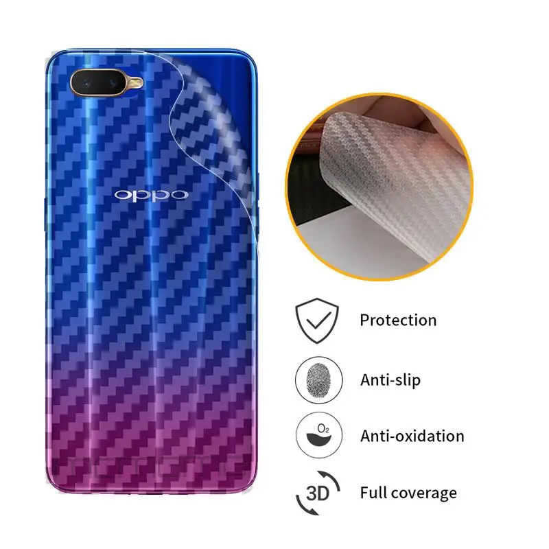 3D защитная пленка из углеродного волокна для OPPO Reno Z K1 R15X R17 Neo RX17 Pro Защитная задней