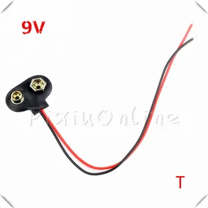 5 шт., держатель для аккумулятора ST076 9 В, длина кабеля 15 см