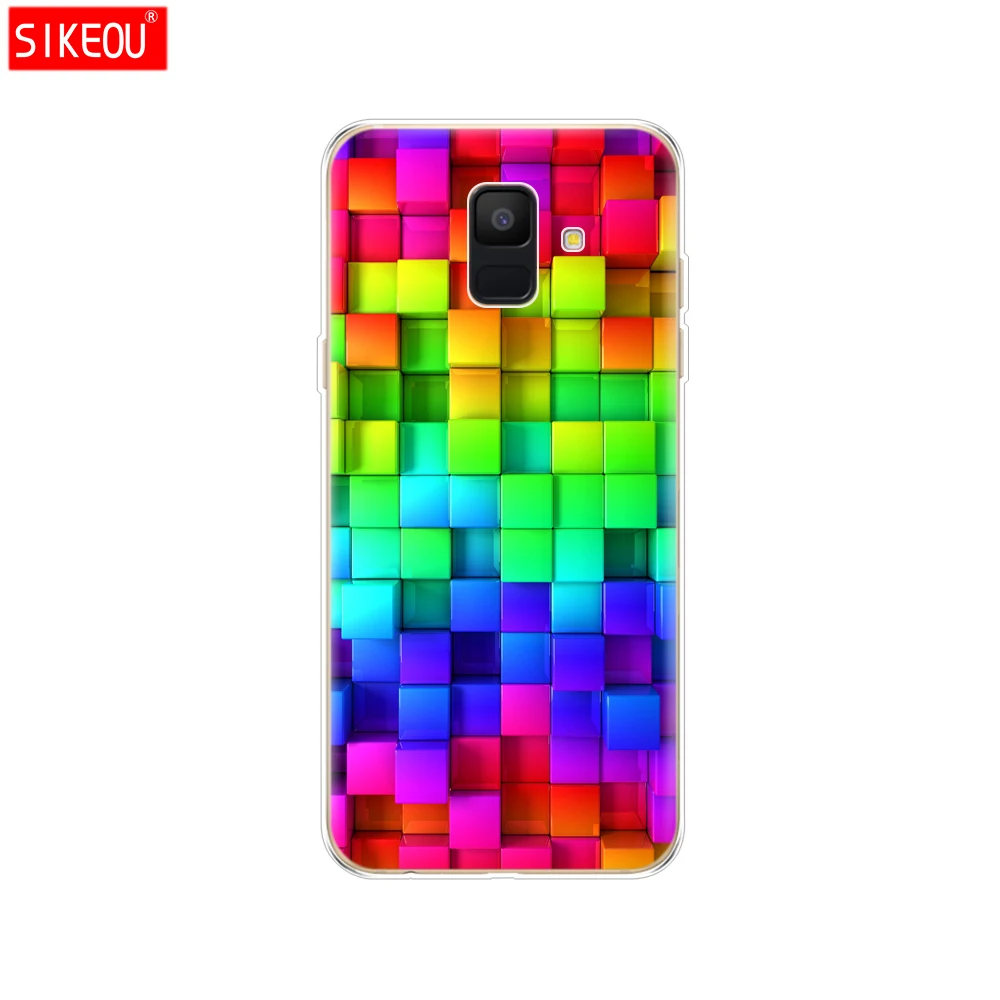12091 Силиконовый чехол для samsung Galaxy A6 чехол Dual SIM SM A600 A600F для samsung A6 plus A605 A605F чехол защитный чехол - Цвет: 12091
