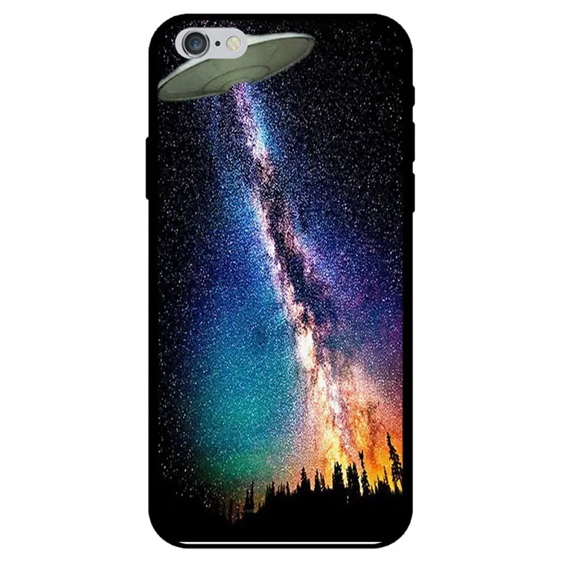 Чехол для телефона Space Moon Eclipse iPhone XS Max XR X 7 8 6 6S Plus 5S 7Plus 8Plus SE 5 Star UFO Swing Rocket воздушный