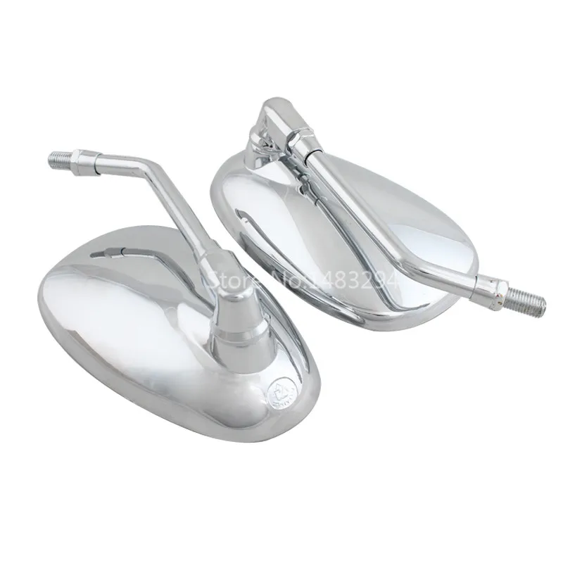 

Chrome 10MM Rearview Mirror Hot Sale Side Mirror Fit For Suzuki M109R C109 C50 GSR VZR Kawasaki Vulcan VN Honda Shadow VT400/700