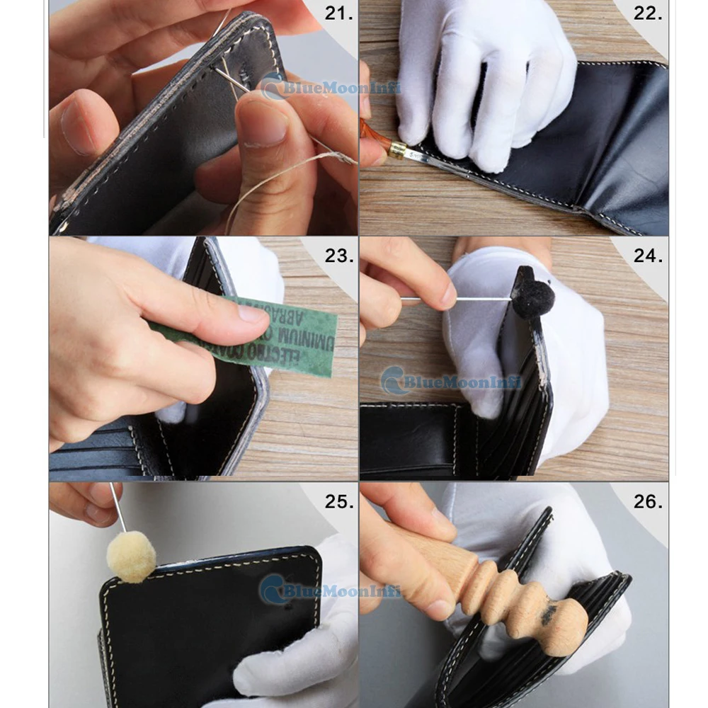 1 Pcs Acrylic Leather Template Home Handwork Leathercraft 802 Pattern Tools Accessory Men Wallet DIY | Дом и сад
