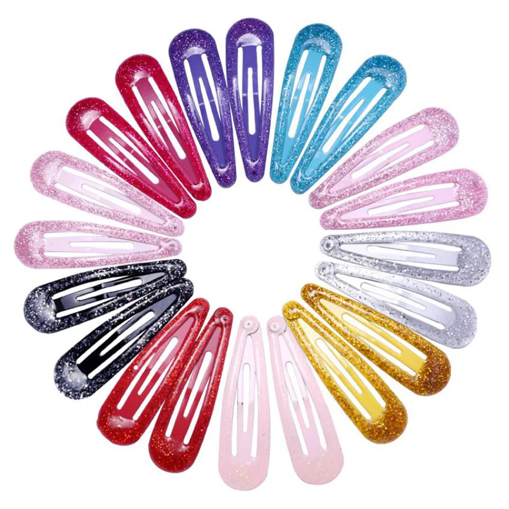 2 шт./лот блестящие разноцветные эмалированные заколки для волос девочек яркие