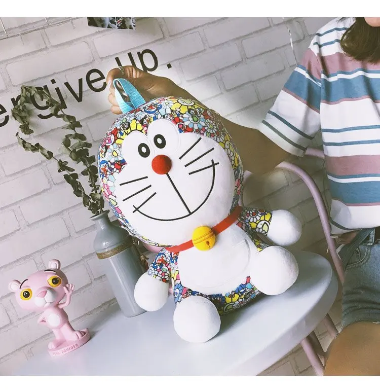 Kawaii ткань мультфильм аниме дети плюшевые рюкзаки детского сада детская мягкая сумка mkd3 Doraemon кошка робот мешок