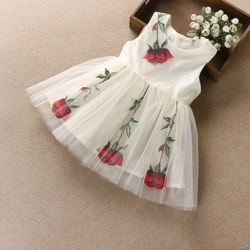 [Кролик обезьяна братья] Девушки Летнее платье 2017 модные платья для маленьких